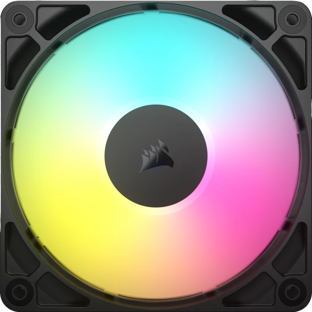 Corsair RS120 ARGB 120mm PWM Fan Single Pack - Black - 840006684121