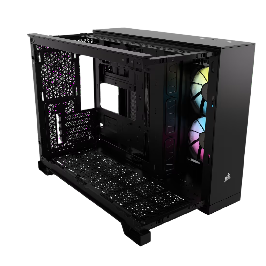 Corsair iCUE LINK 2500X RGB Micro ATX Dual Chamber PC Case - Black - CS-CC-9011267-WW