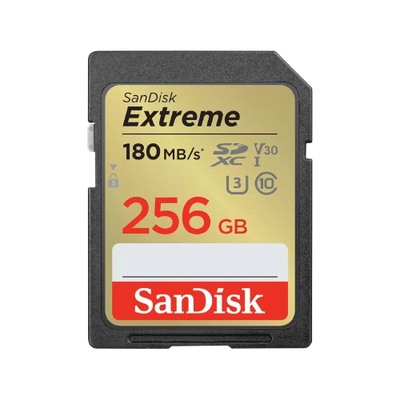 SanDisk Extreme microSD Card SDXVT 256GB - 619659188948