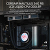 Corsair Nautilus 240 RS LCD Liquid CPU Cooler - Black - 840440400332