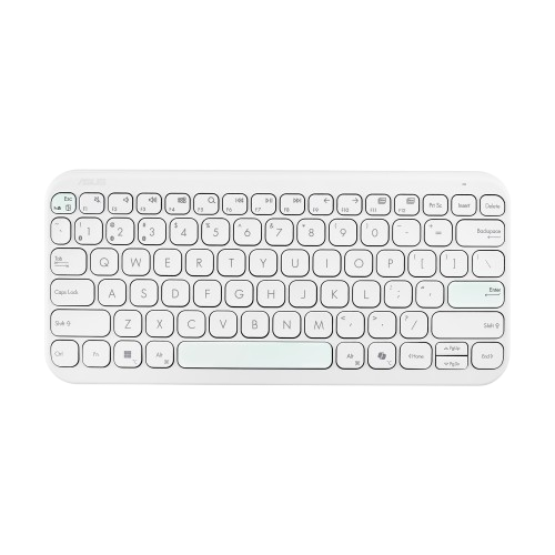 ASUS Marshmallow Keyboard KW100 Bluetooth Keyboard - Green Tea Latte / White / Rose Clay