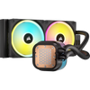 Corsair iCUE LINK H100i QX120 RGB Fans 240mm Radiator LCD Liquid CPU Cooler - 840006665885