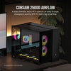 Corsair 2500D AIRFLOW Micro ATX Dual Chamber PC Case - Black - 840006671411