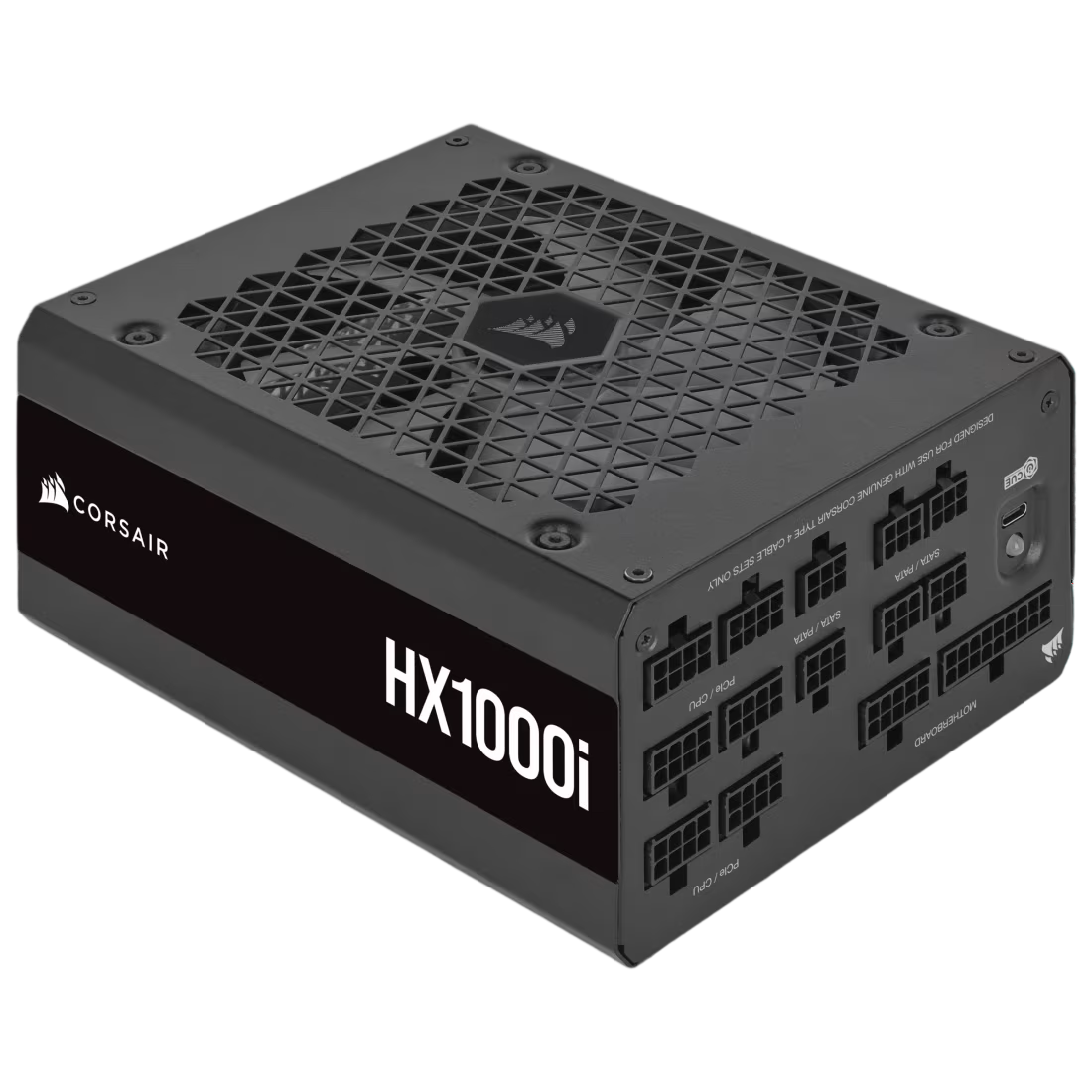 Corsair HX1000i Fully Modular Ultra-Low Noise ATX 3.0 and PCIe 5.0 Compliant 80 Plus Platinum Power Supply - CS-CP-9020259-UK