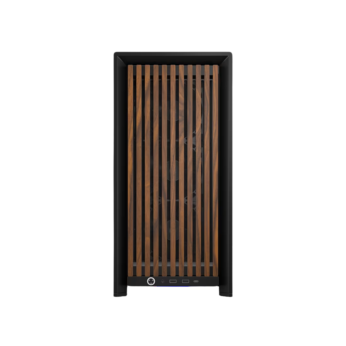 Corsair FRAME 4000D WOOD RS Modular Mid-Tower PC Case - Black and Walnut - CS-CC-9011340-WW