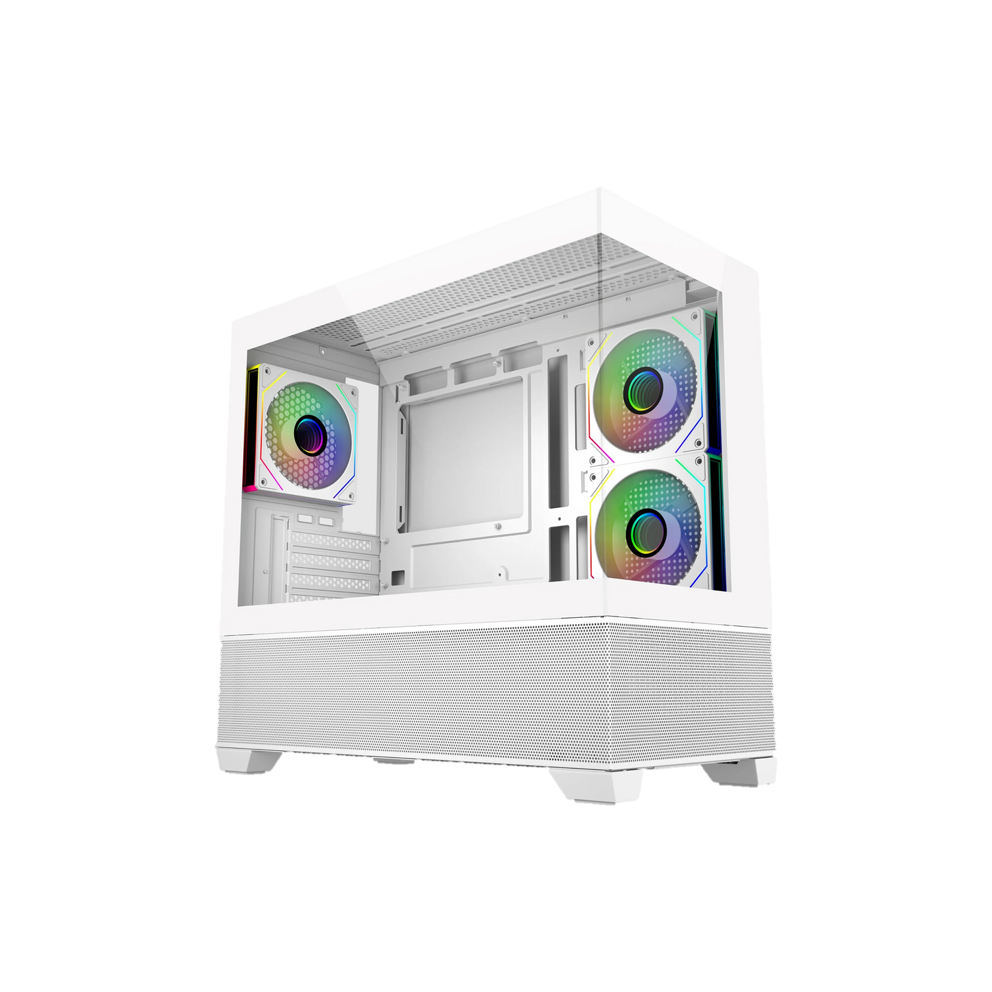 Cooler Master Elite 490 M-ATX TG PC Case, mATX Motherboard Support |RTX 50 Series Upto 425mm - Black / White