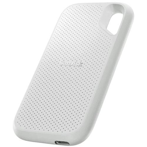 SanDisk Extreme Portable SSD SDSSDE61 USB 3.2 Gen 2 Type C and Type A compatible 2TB White - 619659213930