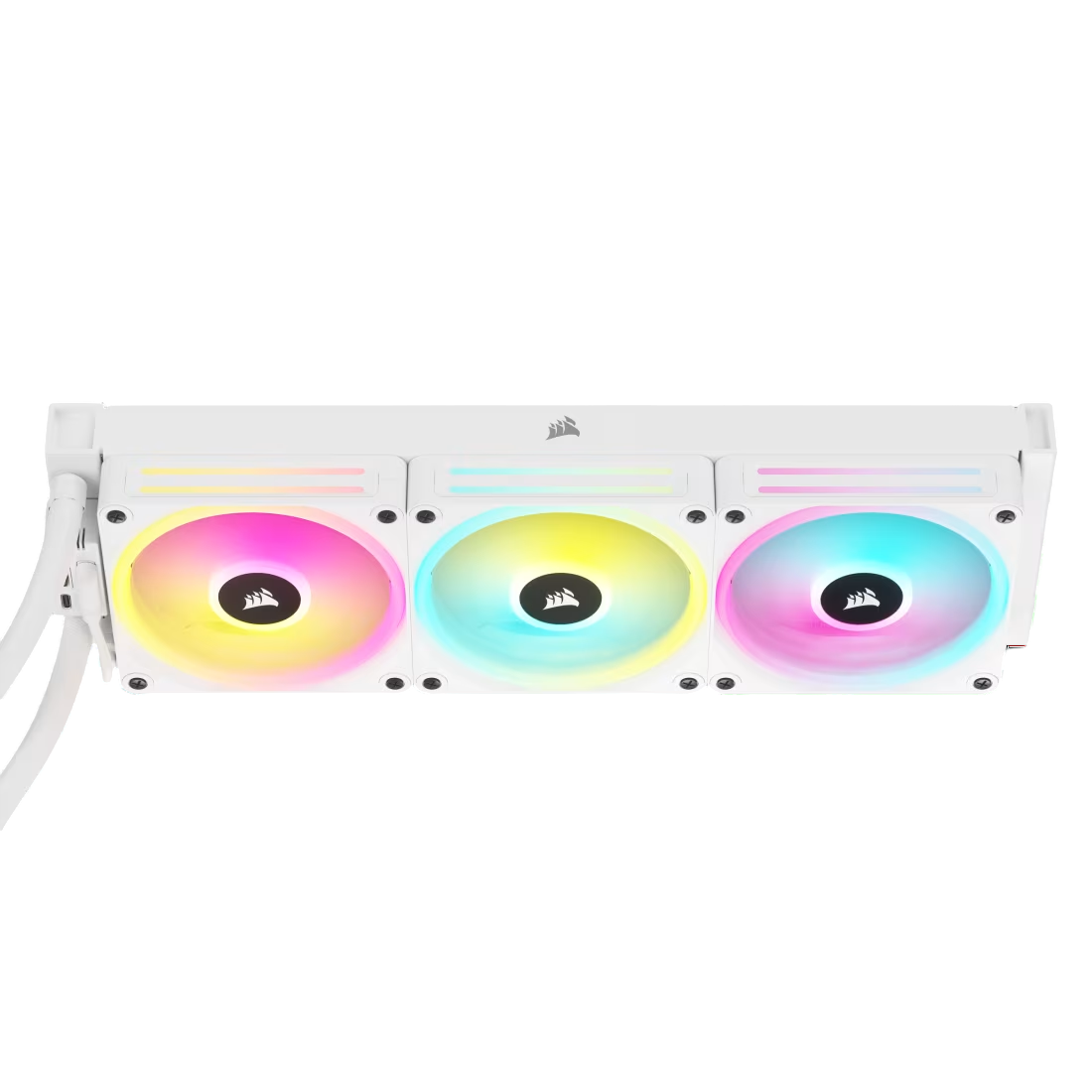 Corsair iCUE LINK H150i QX120 RGB Fans 360mm Radiator RGB AIO Liquid CPU Cooler White - 840006665861