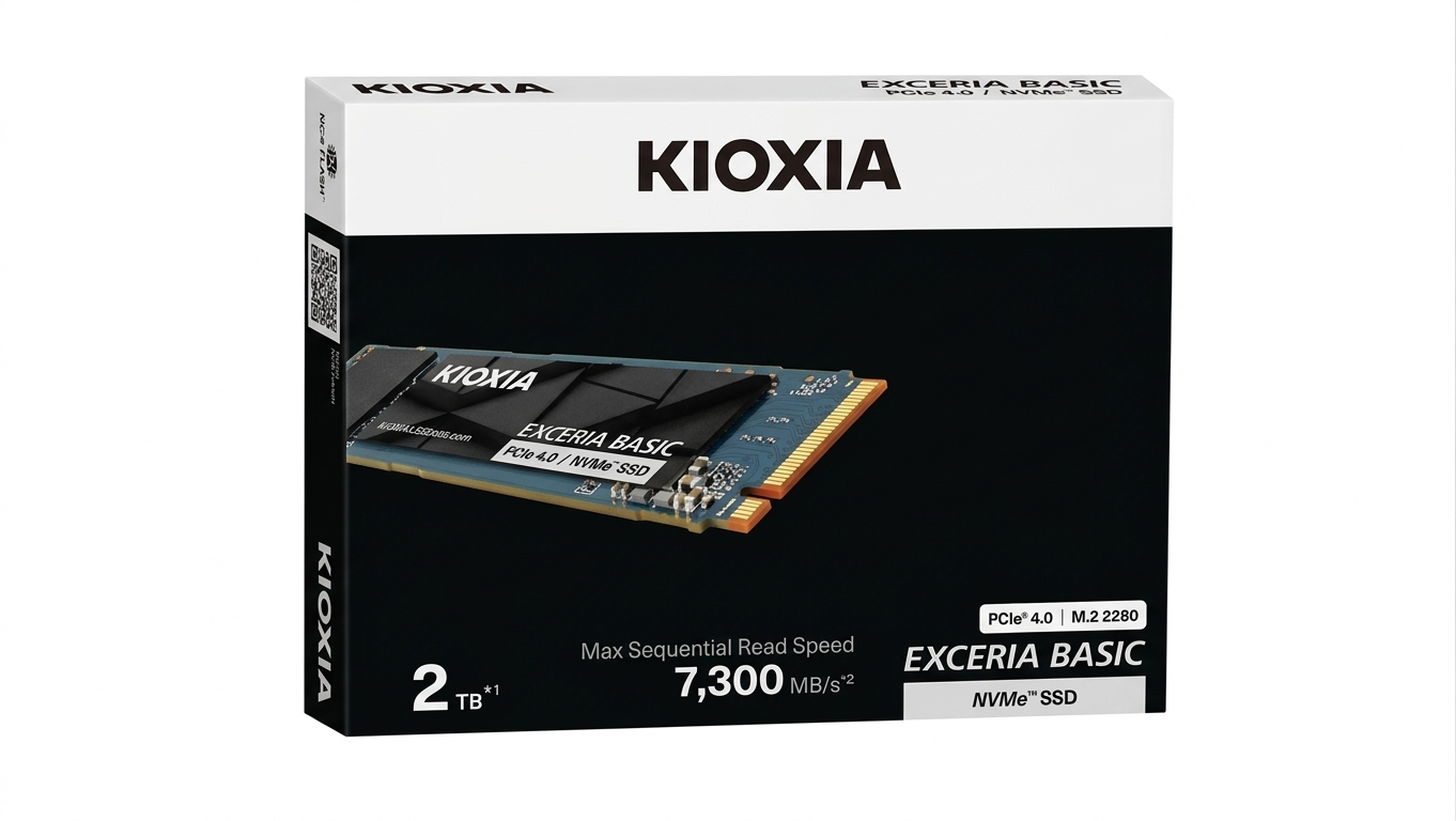 KIOXIA EXCERIA BASIC 1TB 7200MB/s NVMe PCIe4.0 M.2 SSD