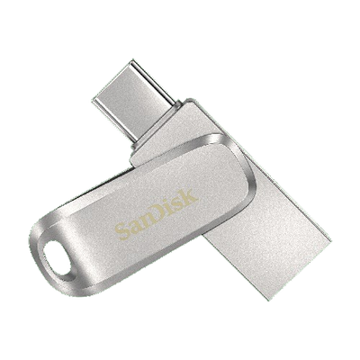 SanDisk Ultra® Dual Drive Luxe USB Type-C Flash Drive SDDDC4 128GB Silver -  619659179069