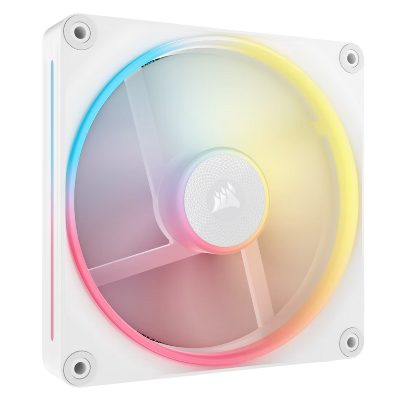 Corsair iCUE LINK LX140-R RGB 140mm PWM Reverse Fan Single Pack - White - 840006688747