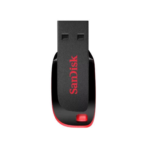 SanDisk Cruzer Blade USB 2.0 Flash Drive CZ50 64GB - RED - 619659097318
