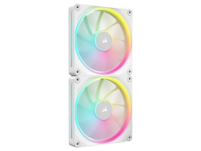 Corsair iCUE LINK LX140 RGB 140mm PWM Fans Dual Pack - White - 840006682950