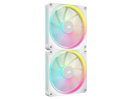 Corsair iCUE LINK LX140 RGB 140mm PWM Fans Dual Pack - White - 840006682950