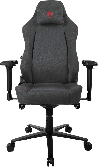 Arozzi Primo Woven Fabric Gaming Chair -Black Red - PRIMO-WF-BKRD