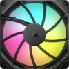 Corsair RS140 ARGB 140mm PWM Fan Single Pack - Black - 840006684145