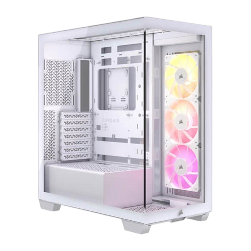 Corsair 3500X ARGB Tempered Glass Micro ATX - White -CS-CC-9011279-WW