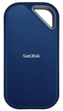 SanDisk Extreme Portable SSD SDSSDE61 USB 3.2 Gen 2 Type C and Type A compatible 1TB Royal Blue - 619659221393