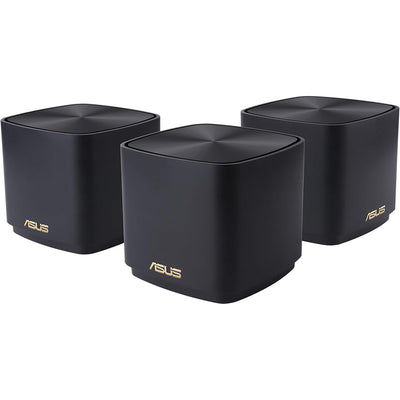 ASUS ZENWIFI XD4S AX1800 3 Pack Whole Home Mesh WiFi System- XD4S (B-3-PK) - Black - 4711081760184