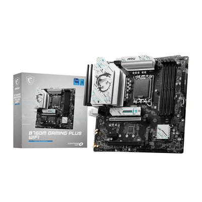 MSI B760M GAMING PLUS WIFI DDR5 Intel LGA1700 mATX Motherboard - 4711377154017