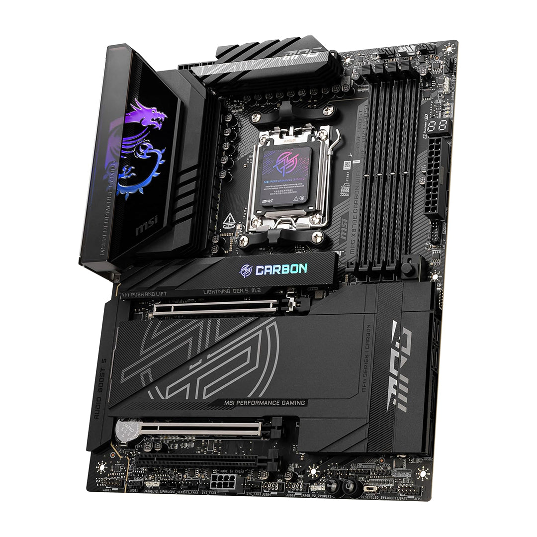 MSI MPG X870E CARBON WIFI SOCKET AM5 ATX MOTHERBOARD - 4711377253536