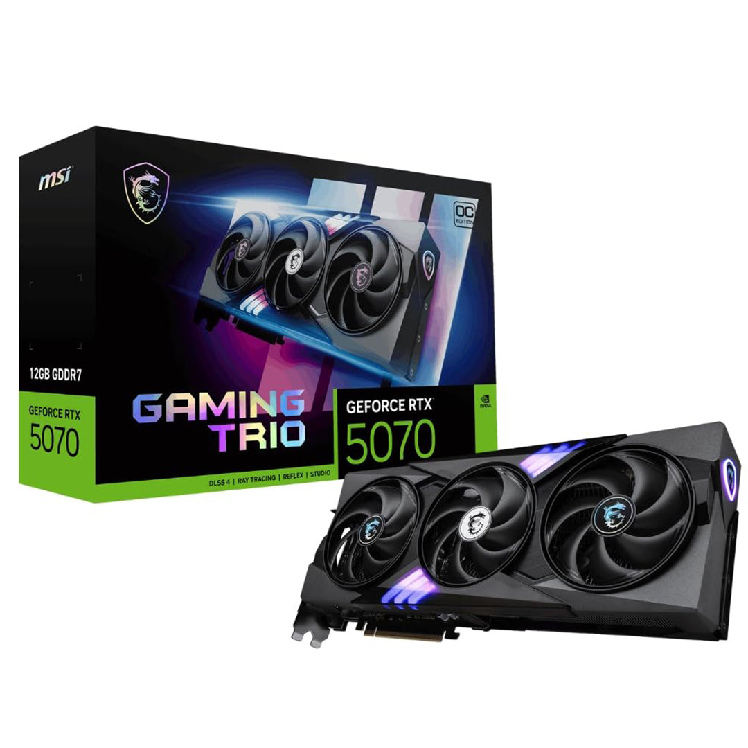 MSI GEFORCE RTX5070 12GB GAMING TRIO OC TRIPLE FAN GDDR7 - 4711377303927