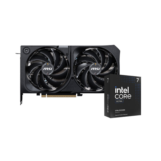BUNDLE - MSI GeForce RTX 5070 12G 12GB SHADOW 2X OC GDDR7 Graphics Card + Intel Core Ultra 7 265KF CPU - 4711377308175+5032037281980