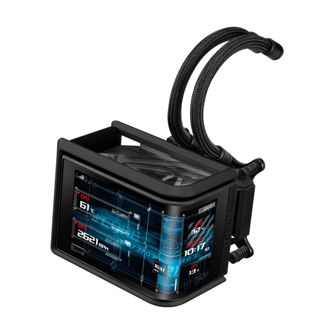 ASUS ROG RYUO IV SLC 360 ARGB BLACK AMOLED LCD AIO LIQUID COOLER - 4711387850657