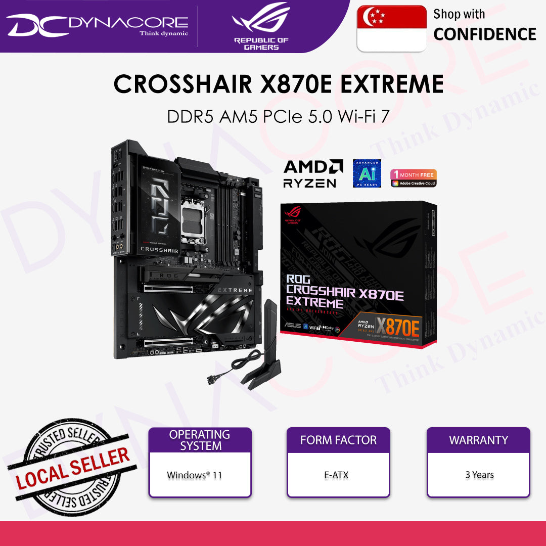 ASUS ROG CROSSHAIR X870E EXTREME AM5 E-ATX MOTHERBOARD - 4711387984970