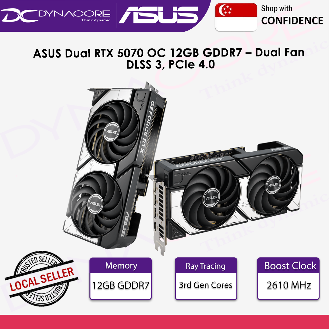 ASUS Dual GeForce RTX 5070 12GB GDDR7 OC Edition - 4711636046213 ASUS Dual GeForce RTX 5070 12GB GDDR7 OC Edition - 4711636046213
