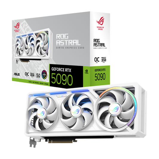 ASUS ROG ASTRAL GeForce RTX 5090 32GB White OC Edition Graphics Card - 4711636112086