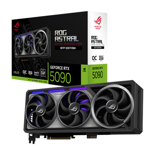 ASUS ROG Astral GeForce RTX 5090 32GB OC Edition GDDR7 BTF Graphics Card - 4711636176378