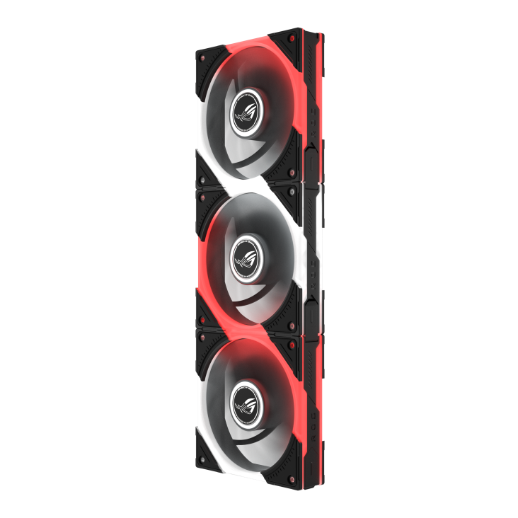 ASUS ROG EURUX GR120 ARGB Reverse Fan 3 Pack - Black - 4711636413060