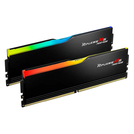 G.SKILL RIPJAWS M5 NEO RGB BLACK D5 6000MHz 32GB(16GBx2) CL36 AMD KIT(LLT) - 4713294237132