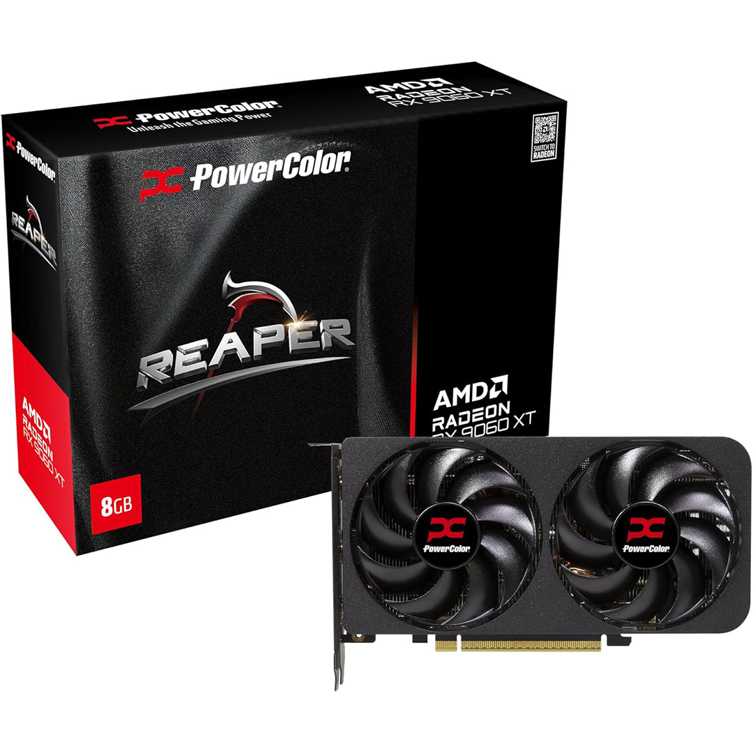 PowerColor Reaper AMD Radeon™ RX 9060XT 8GB GDDR6 Graphics Card - RX9060XT 8G-A - 4713436175988