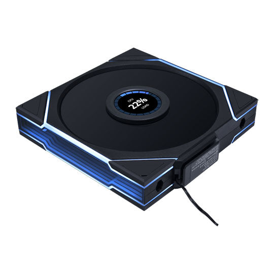 Lian Li UNI FAN TL LCD Wireless 140mm ARGB PWM Fan - Black / White - 4718466017529 / 4718466017536