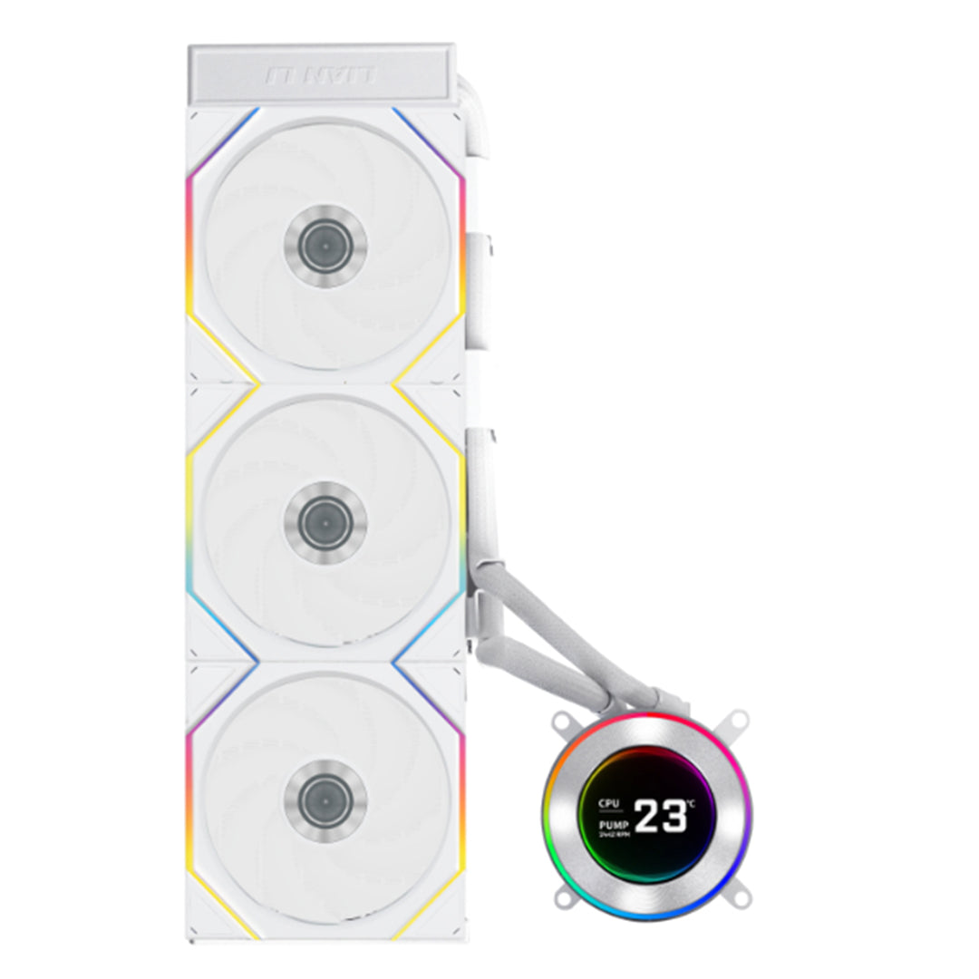 LIAN LI HYDROSHIFT II LCD-C 360TL WHITE ARGB ALL IN ONE LIQUID COOLER - 4718466018021