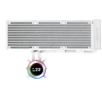 LIAN LI HYDROSHIFT II LCD-C 360N WHITE FANLESS AIO LIQUID COOLER - 4718466018045