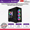 Lian Li Vector V100R Mini with four ARGB Fan Tempered Glass MicroATX Tower PC Case Black - 4718466021885