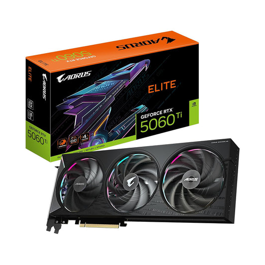 AORUS GeForce RTX­­ 5060TI ELITE - 16G NVIDIA GAMING GRAPHICS CARD - 4719331356125