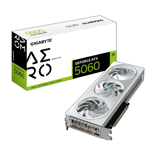 Gigabyte GeForce RTX 5060 AERO OC 8G GDDR7 8GB Graphics Card - GV-N5060AERO-OC-8GD - 4719331356415