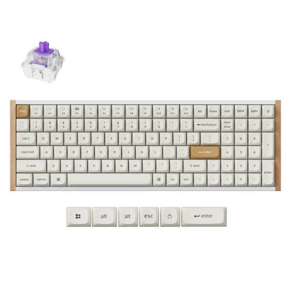 Keychron K4 HE Wireless Magnetic Switch Custom Keyboard (Special Edition- White) - 4894979016706
