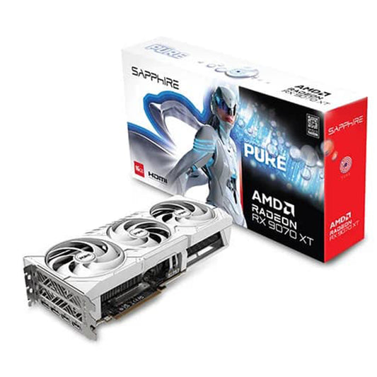 Sapphire Pure Radeon RX 9070XT Gaming OC 16GB GDDR6 PCI-Express Graphics Card - RX9070 / 9070XT - 4895106295896