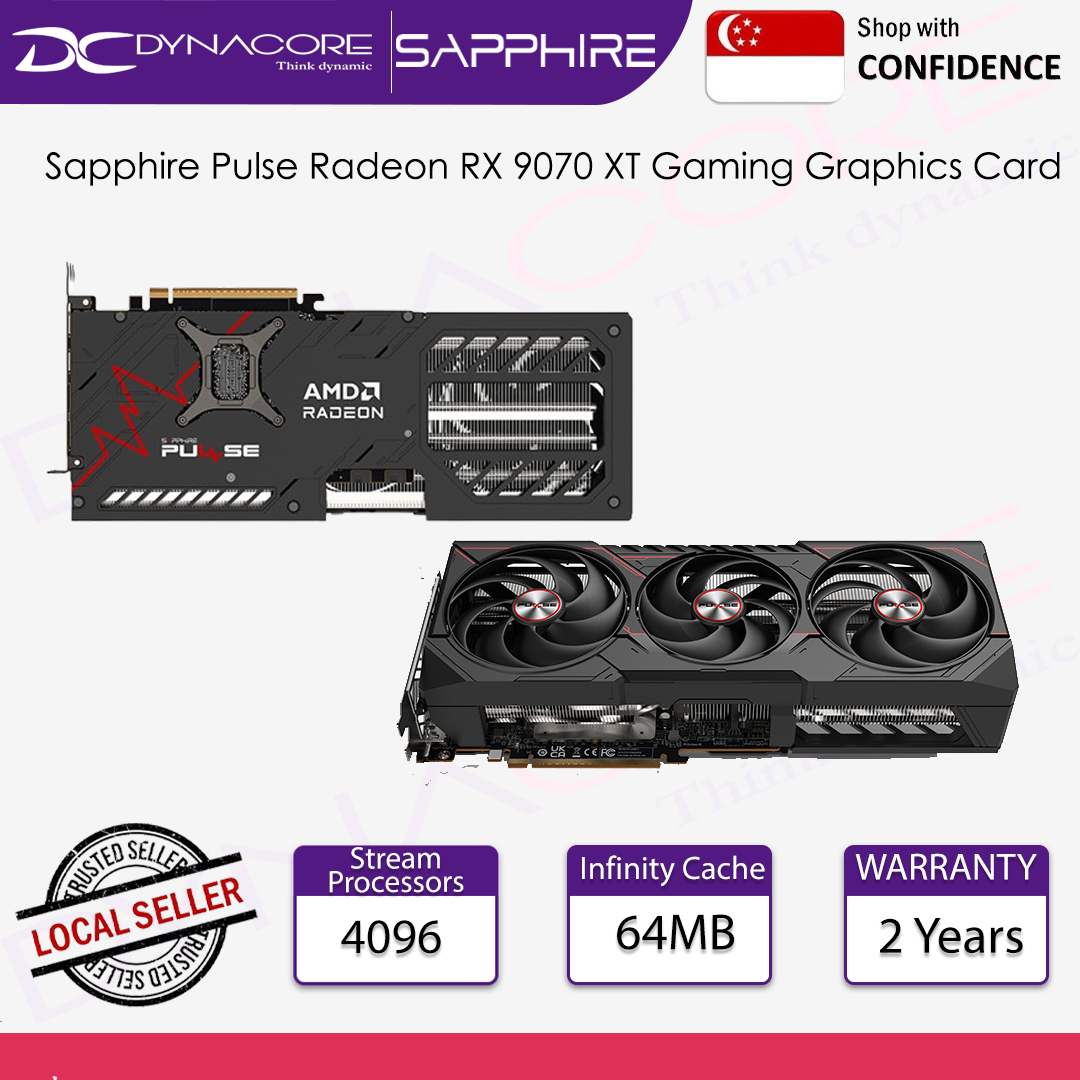 SAPPHIRE AMD RADEON PULSE RX9070XT GAMING 16GB GDDR6
