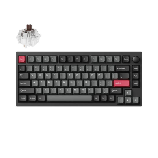 Lemokey P1 Pro Custom Gaming Keyboard (P1P-M3 Black-Brown Switch) - 4895248878933