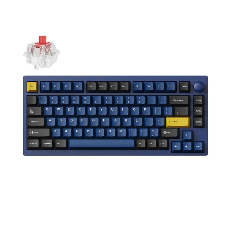 Lemokey P1 Pro Custom Gaming Keyboard (P1P-O1 Blue-Red Switch) (LEM-P1P-O1) - 4895248878957