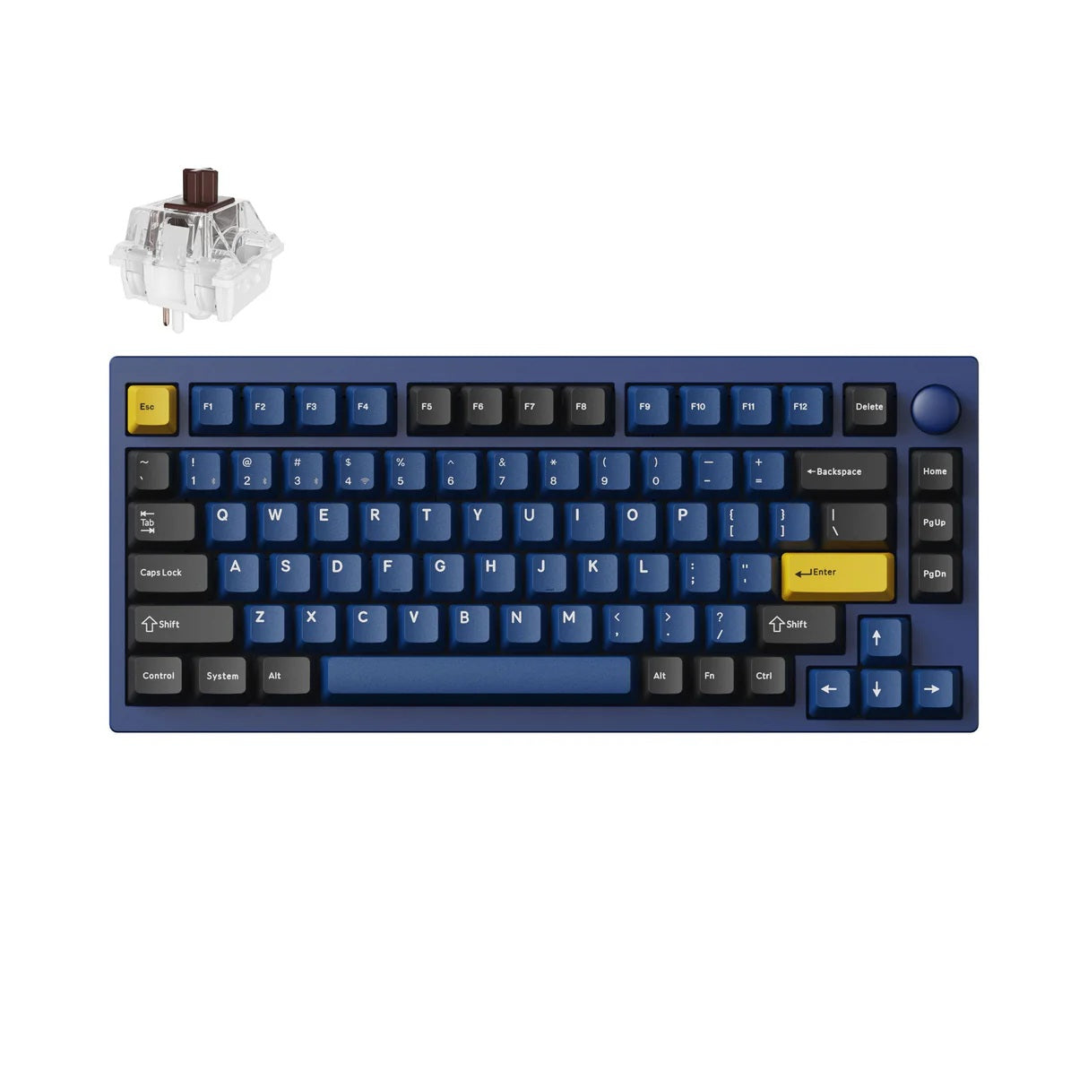Lemokey P1 Pro Custom Gaming Keyboard (P1P-O3 Blue-Brown Switch) - 4895248878964