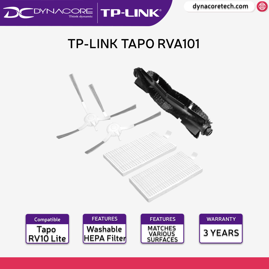 TP-link Tapo RVA101 Tapo Robot Vacuum Replacement Kit for Tapo RV10 Lite Only - 4895252500462