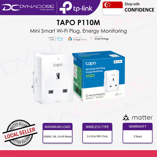 TP-Link Tapo P110M Mini Smart Wi-Fi Plug, Energy Monitoring 2.4 GHz - 4895252503999