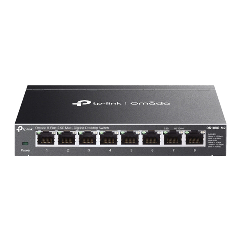 TP-Link DS108G-M2 Omada 8-Port 2.5G Multi-Gigabit Desktop Switch - 4895252507522